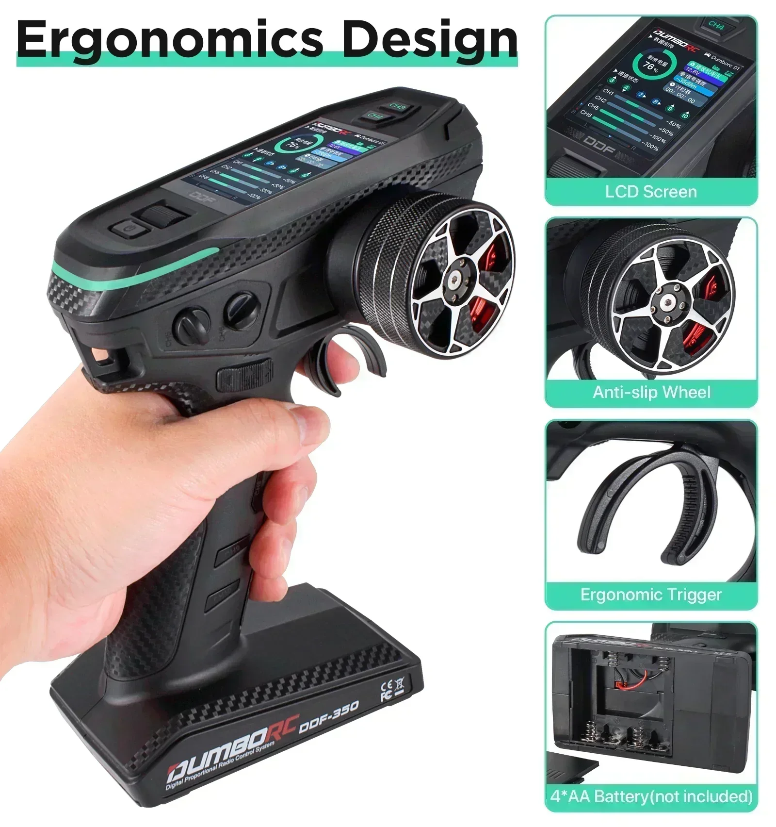 DUMBORC DDF-350 10CH RC Remote - огляд і ціна Drone Racing Receiver