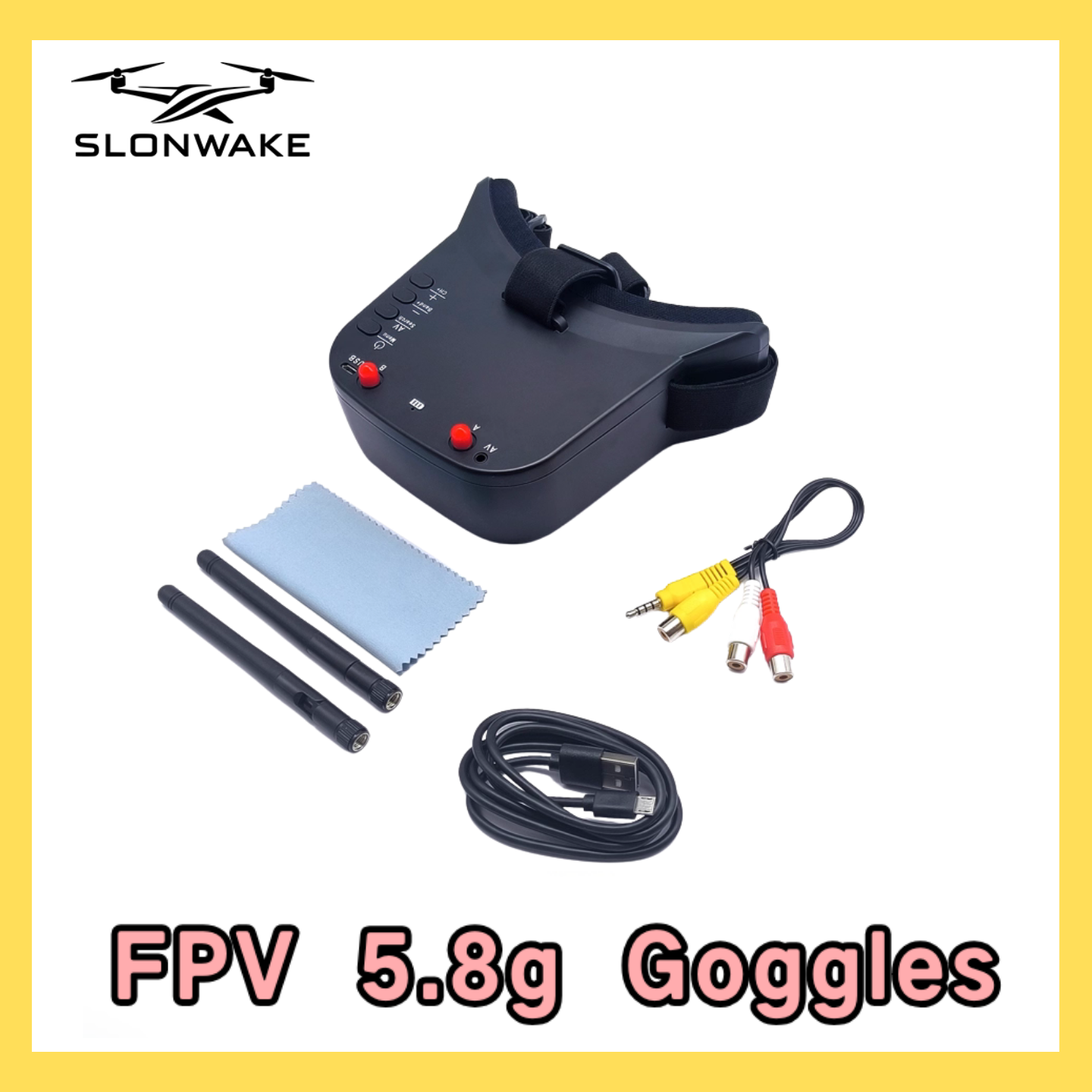 SLONWAKE 5.8G 48CH FPV 400mw V - огляд і ціна Drone Racing Frame