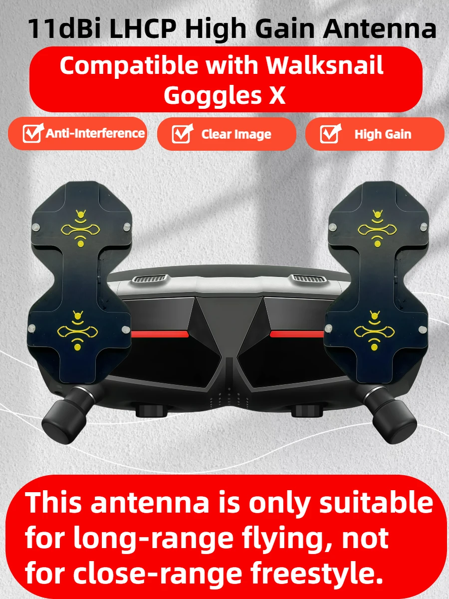 11dBi High Gain LHCP 5.8GHz Di - огляд і ціна Drone Racing Goggles